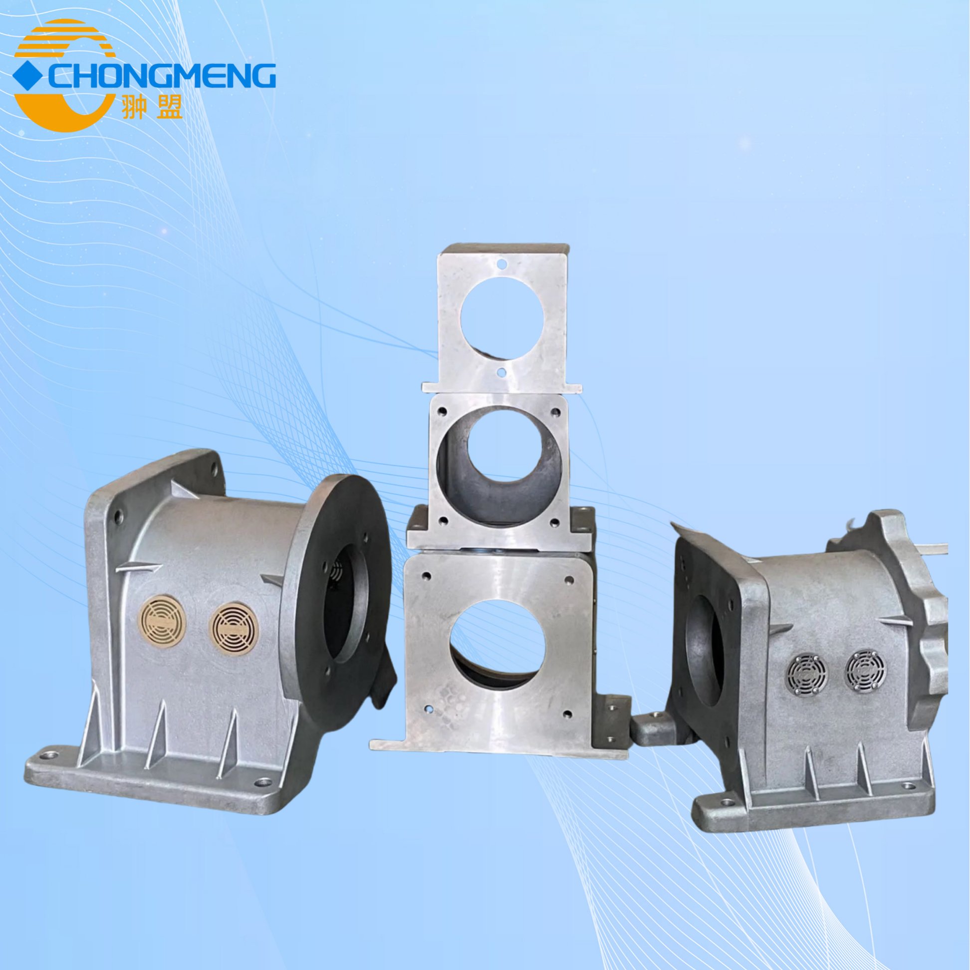 Die-Casting Aluminmum Alloy Footing Bell Housing for Servo Motor